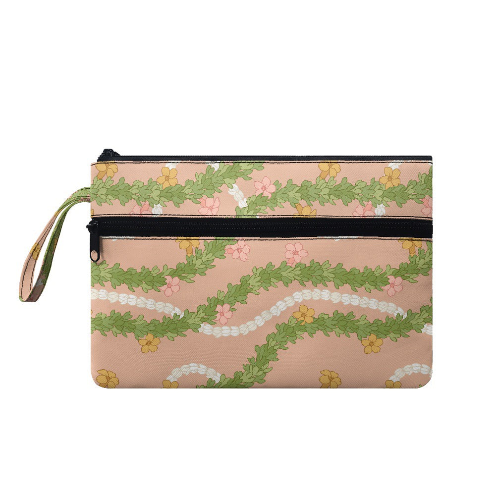 Peach Puakenikeni Lei